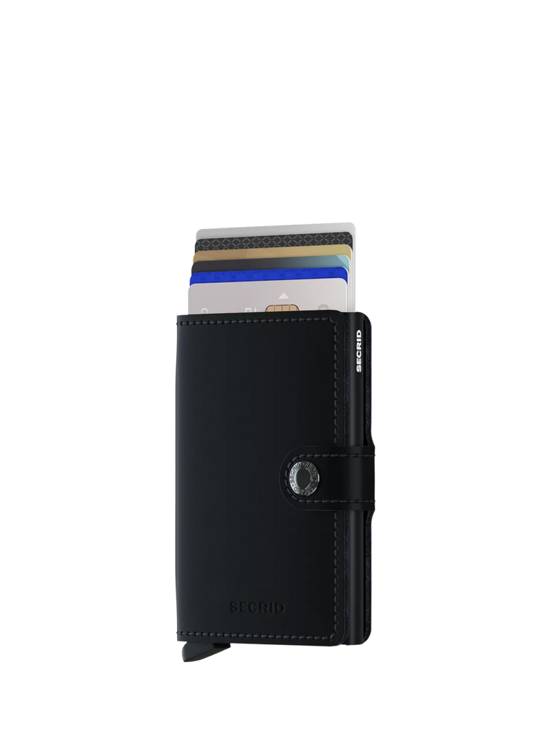 Secrid Leather Miniwallet with aluminium Cardprotector, UK version