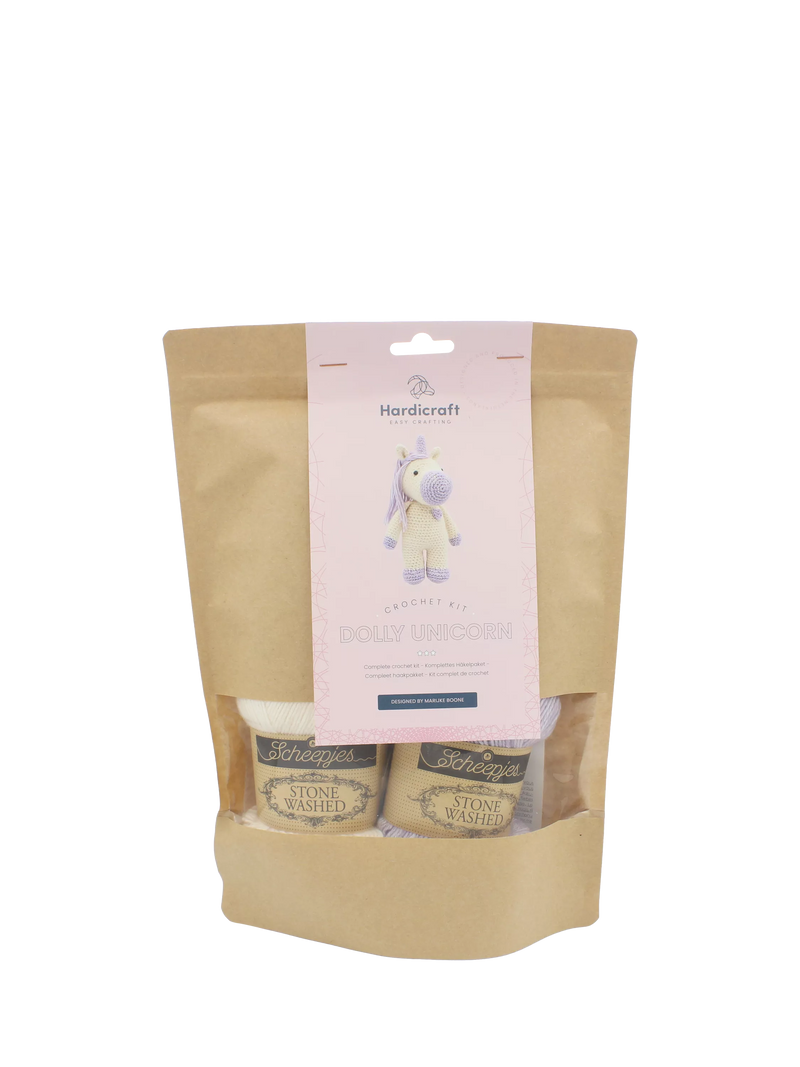 Hardicraft Dolly Unicorn crochet kit, UK version