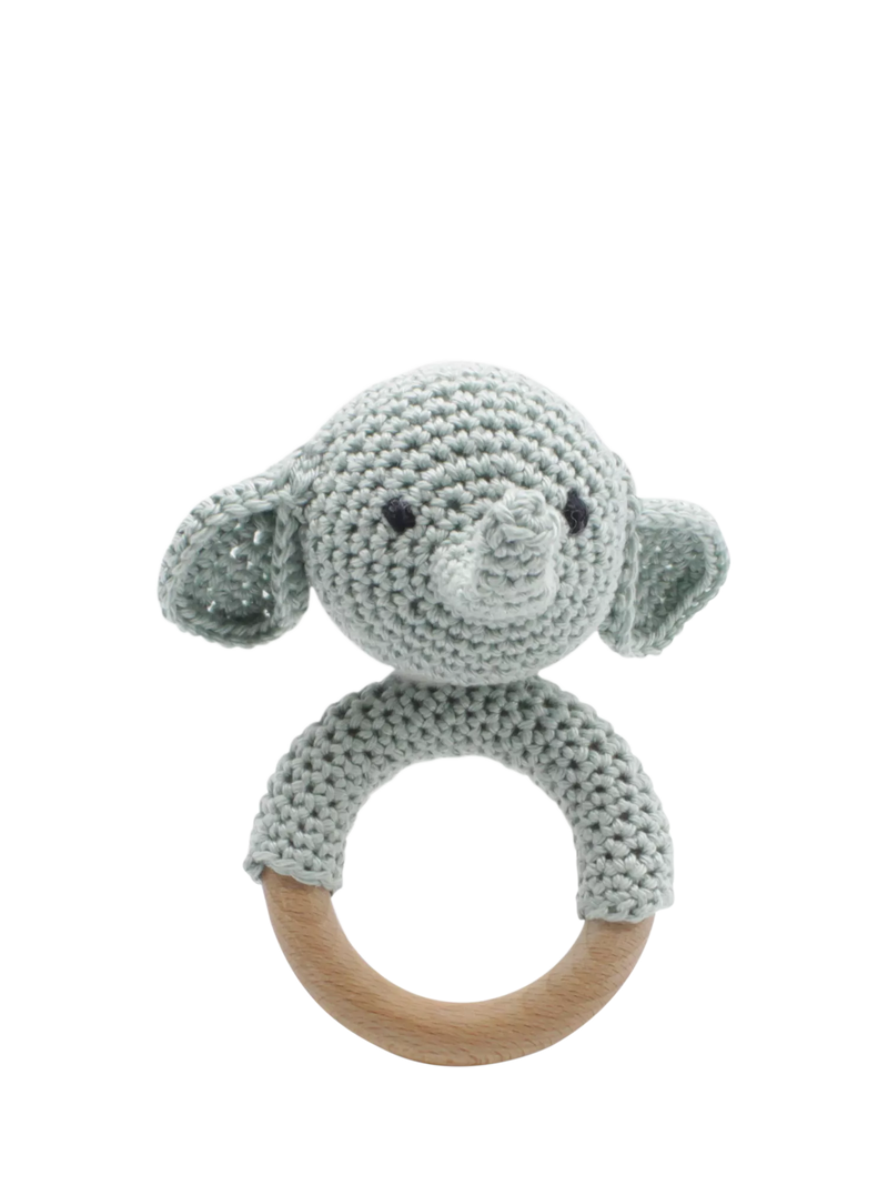 Hardicraft elephant rattle crochet kit, UK version