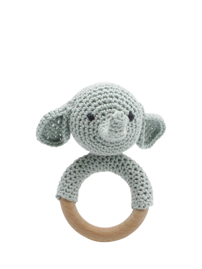 Kit complet de crochet pour hochet éléphant avec patron et fil de coton