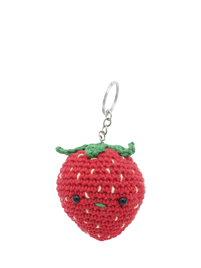 Hardicraft strawberry bag pendant crochet kit, UK version