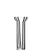 John Lewis LSA International Stripe Glass Vase, H42cm, Black- Buy online at McGrocer