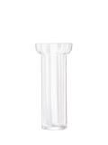 LSA International stripe glass vase white 31.5cm, UK version