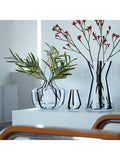 LSA International stripe glass vase H14cm - British product