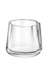 John Lewis LSA International Lagoon Small Glass Vase and Candle Holder 8cm- Buy online at McGrocer