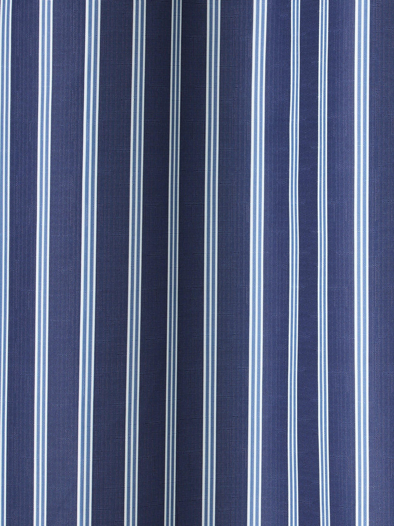 John Lewis Ambleside Stripe shower curtain 180x180cm indigo (British brand)