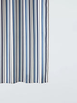 John Lewis John Lewis Polzeath Stripe Recycled Polyester Shower Curtain Blue/Multi 180 x 180cm- Buy online at McGrocer