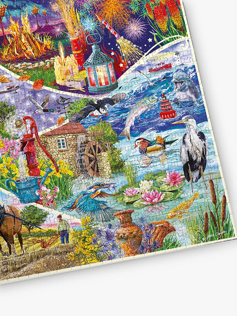 Gibsons Elemental 1000 piece jigsaw puzzle, UK version