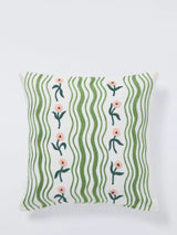 John Lewis John Lewis x Anine Cecilie Iversen Blossom Ribbon Scatter Cushion 45cm- Buy online at McGrocer
