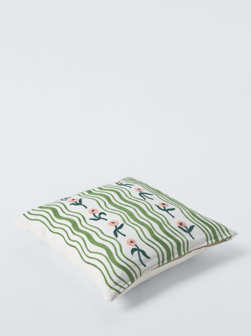 John Lewis ribbon cushion blossom 45x45cm (British brand)