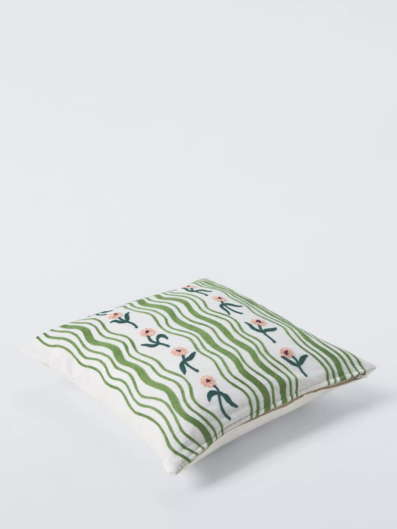 John Lewis ribbon cushion blossom 45x45cm (British brand)