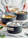DEMEYERE Black 5-layer outdoor pan set 3 piece (British brand)