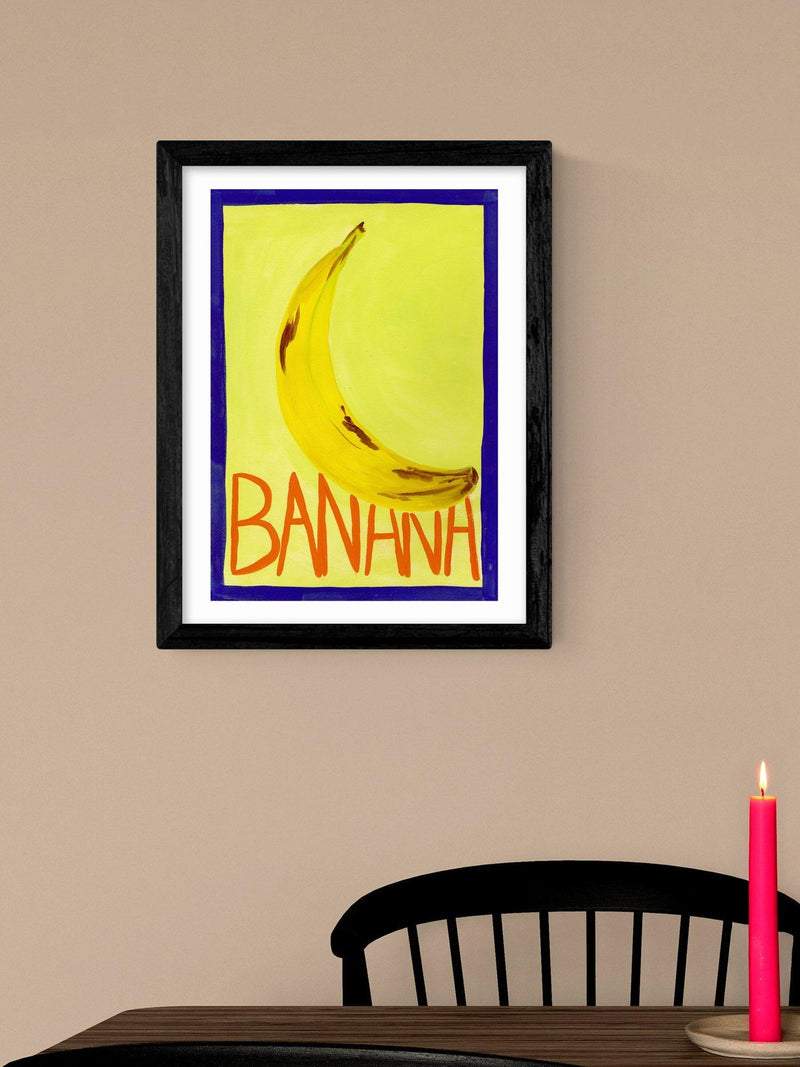 East End Prints Banana framed print 43.4x33.4cm (British brand)