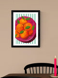 East End Prints Summer Blood Oranges framed print, British brand