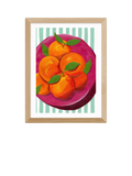 East End Prints Susie Miller Summer Blood Oranges Framed Print, Black Frame, 43.4 x 33.4cm