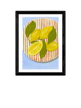 John Lewis EAST END PRINTS Susie Miller 'When Life Gives You Leafy Lemons' Framed Print, Black Frame, 43.4 x 33.4cm- Buy online at McGrocer