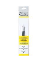 John Lewis Winsor & Newton Synthetic Paint Brush Set of 3 Round 1, 3, 5 Art Brushes- Buy online at McGrocer
