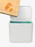 ReBorn food waste caddy light stone 5L, UK version