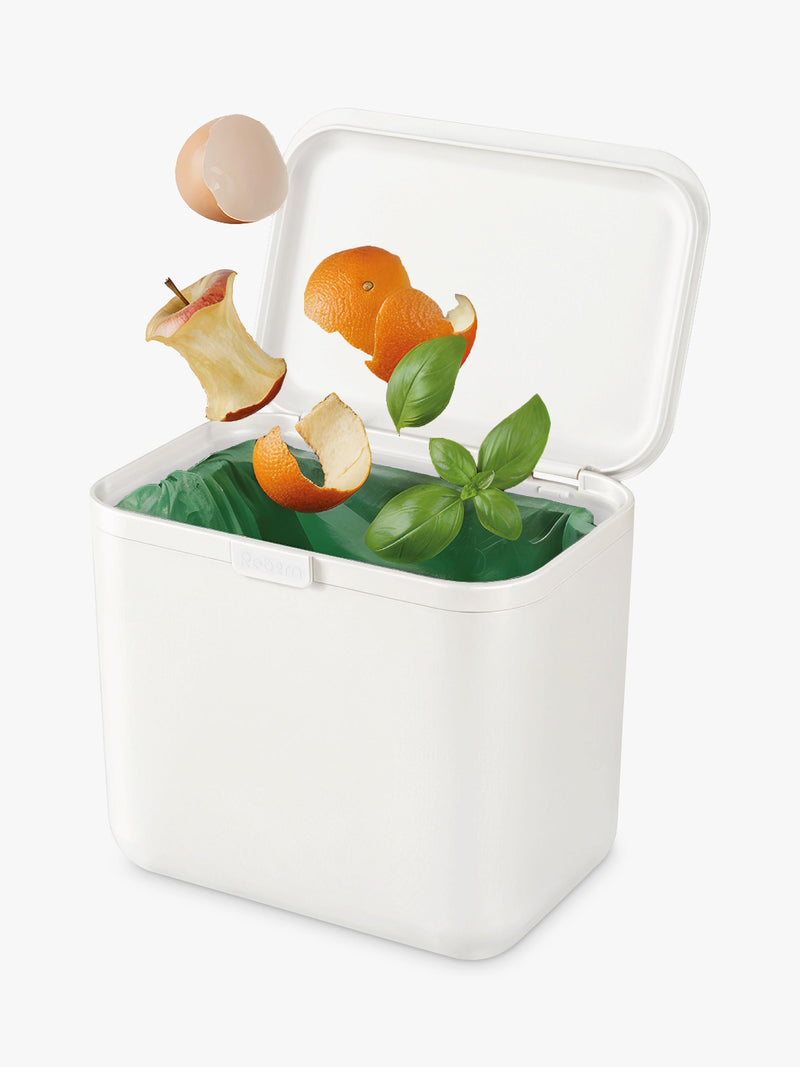 ReBorn food waste caddy light stone 5L, UK version