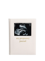 John Lewis Pearhead My Pregnancy Journal Cream Linen Keepsake Book- Buy online at McGrocer