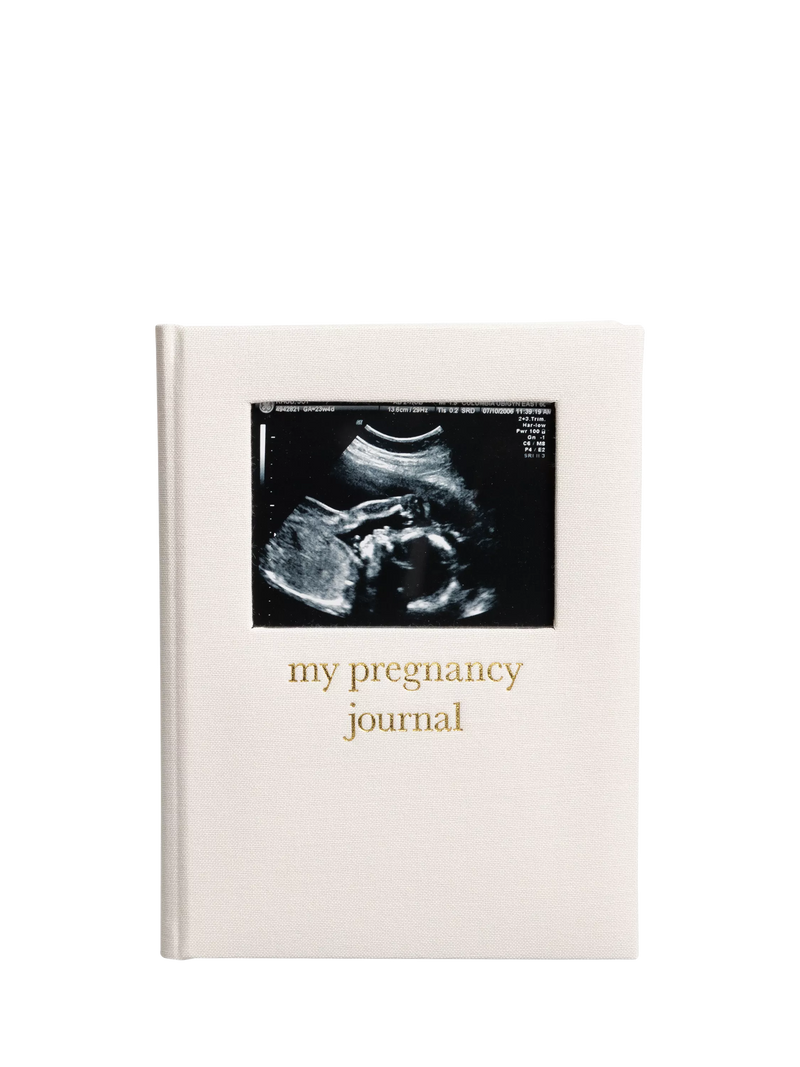 Pearhead pregnancy journal cream linen (British brand)