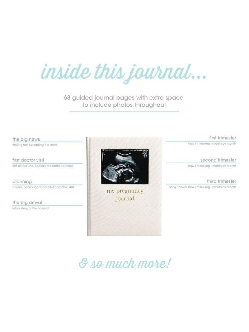Pearhead pregnancy journal cream linen (British brand)