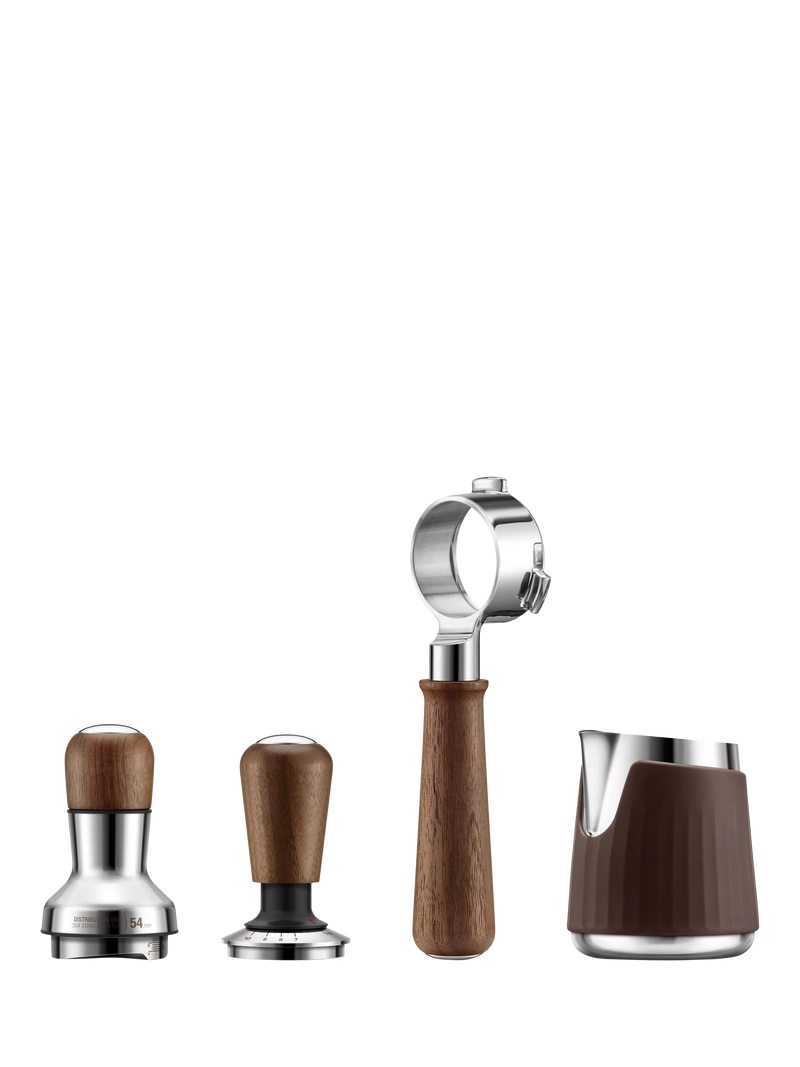 Sage force gauge tamper 54mm walnut, imported from the UK