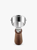 Sage Naked Portafilter 54mm walnut finish, imported from the UK