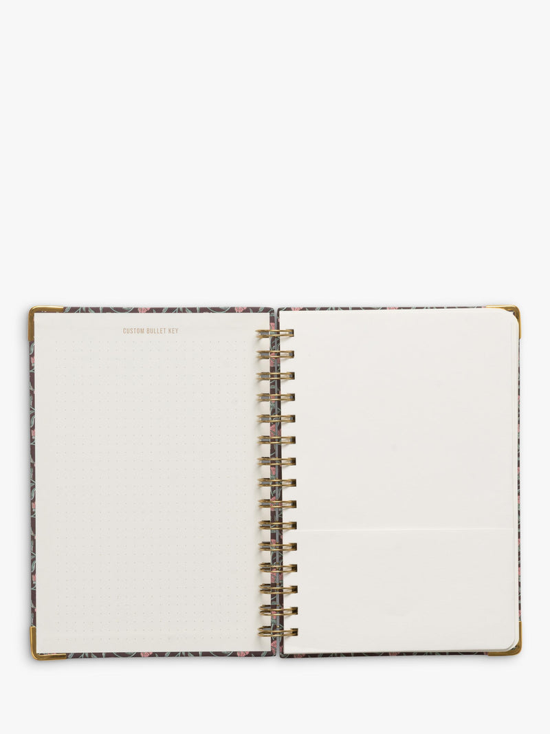 DesignWorks Ink red floral undated planner medium, UK version