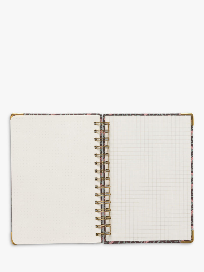 DesignWorks Ink red floral undated planner medium, UK version