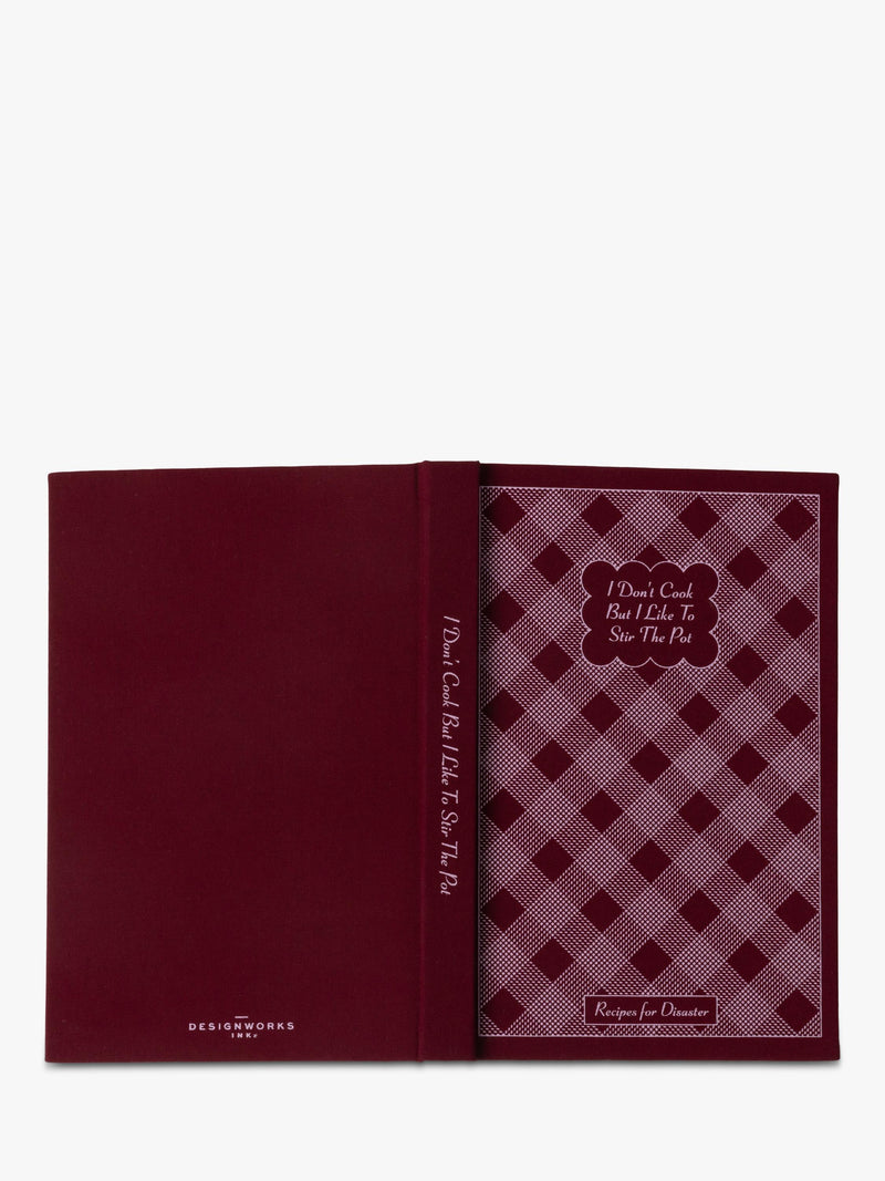 DesignWorks Ink Cook Self Help Journal red (British brand)