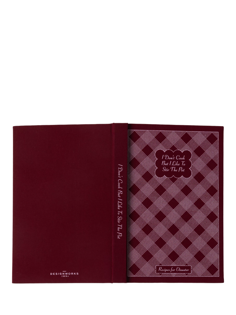 DesignWorks Ink Cook Self Help Journal red (British brand)