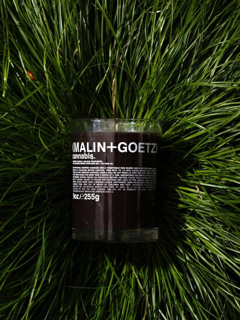 MALIN+GOETZ cannabis scented candle 255g, imported from the UK
