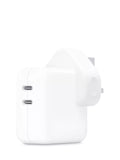 Apple 35W Dual USB-C Power Adapter white, imported from the UK