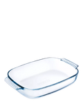 Pyrex Rectangular Glass Roasters, Set of 2, Clear