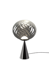 John Lewis Tom Dixon Whirl Table Lamp Silver/Black Medium- Buy online at McGrocer