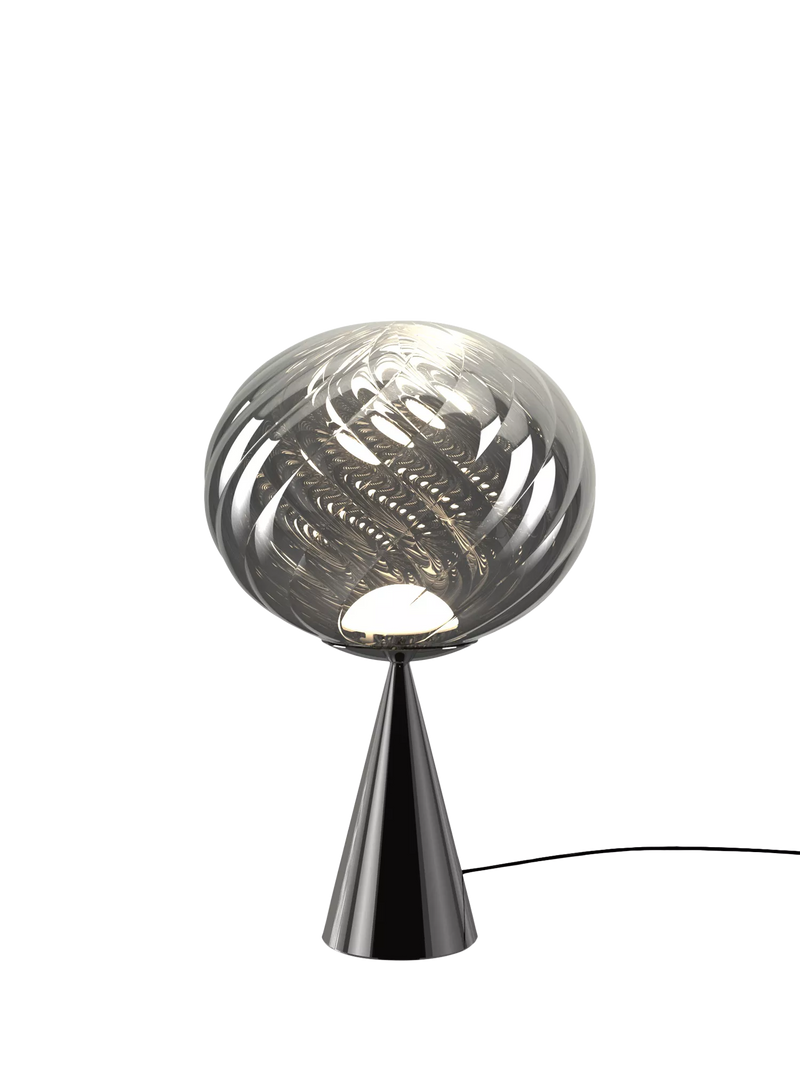 Tom Dixon Whirl table lamp silver black (British brand)