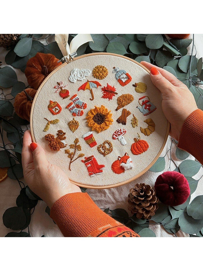 MakeBox & Co Autumn Stitches embroidery kit (British brand)