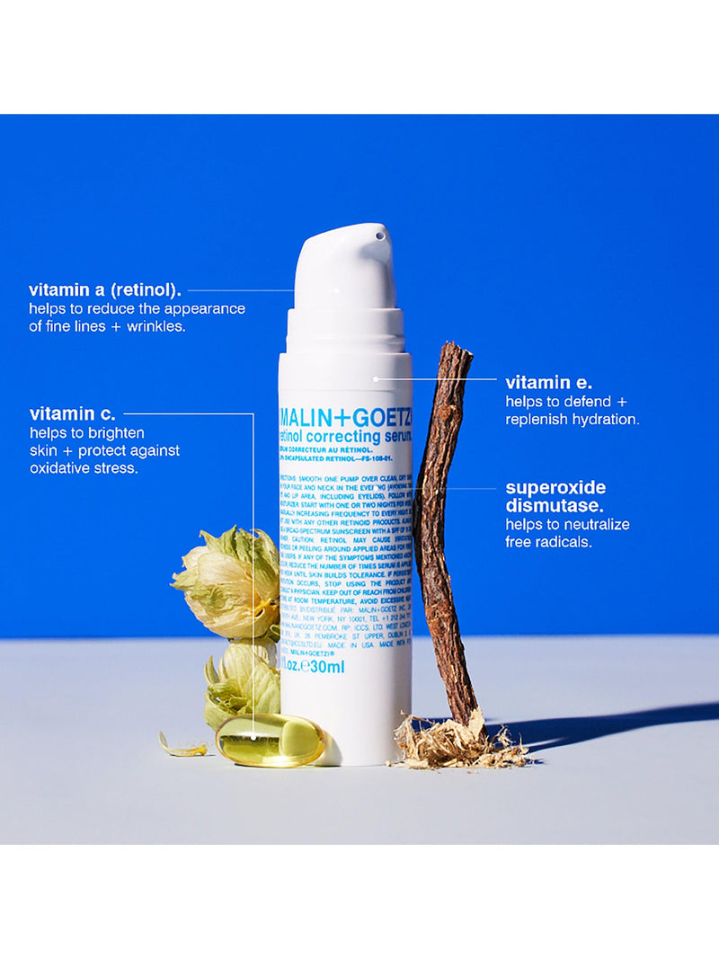 MALIN+GOETZ Retinol Correcting Serum 30ml (British brand)