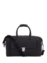 John Lewis OSPREY LONDON Forest Weekender Bag Black Leather Duffle Bag 26x46x22cm- Buy online at McGrocer