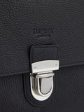 OSPREY LONDON leather weekender bag in Black, imported from the UK