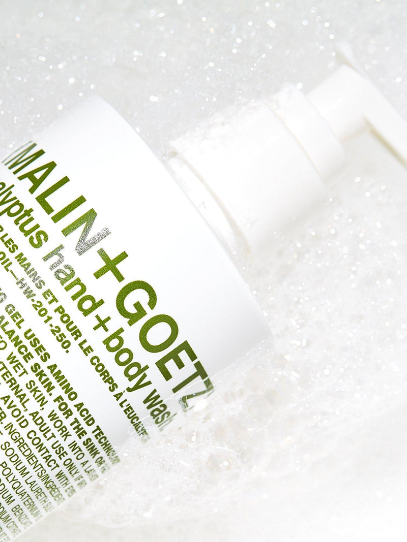 MALIN + GOETZ eucalyptus body wash 250ml, imported from the UK