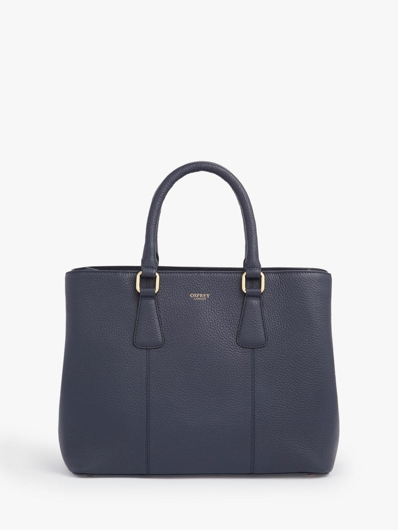 OSPREY LONDON Adaline leather workbag with gold hardware - British brand