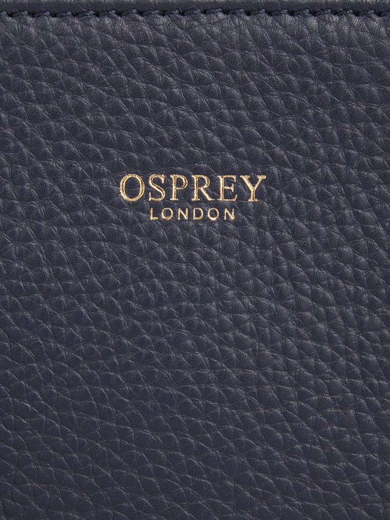 OSPREY LONDON Adaline leather workbag with gold hardware - British brand