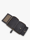 OSPREY LONDON Wentworth croc leather zip purse, black - British product