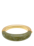 Reiss Salma hinged bangle gold tone and faux marble, imported from the UK