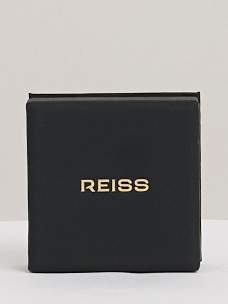Reiss Salma hinged bangle gold tone and faux marble, imported from the UK