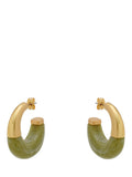 Reiss Samira hoop earrings gold tone faux black marble (British brand)