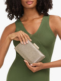 Carvela Aintree embellished clutch bag gold (British brand)