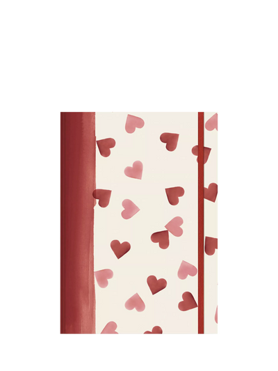 John Lewis Emma Bridgewater A5 Hearts Lined Notebook, Multi- Buy online at McGrocer